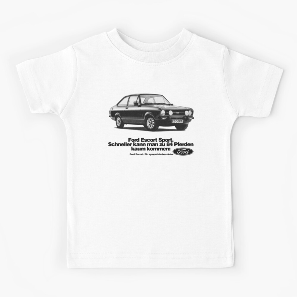 Escort mk2 1975 Classic Ford Retro Style Kids Car T-Shirt 