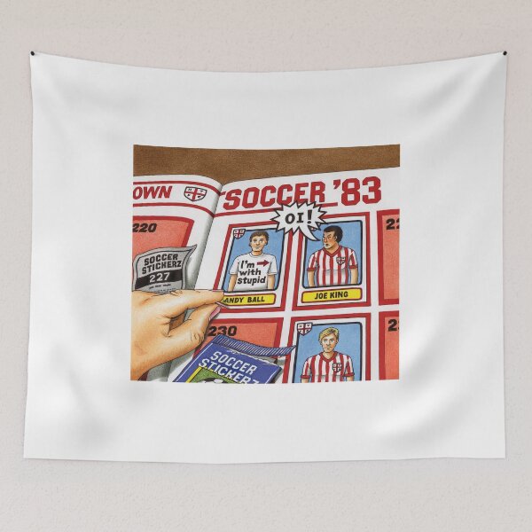 Item preview, Football Sticker-based 1980s cartoon joke designed and sold by Retroblast.