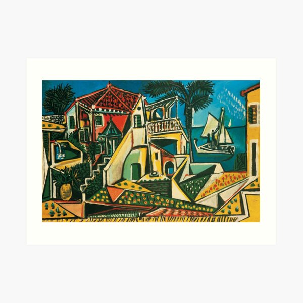 Paisaje mediterráneo de Pablo Picasso, 1953 Lámina artística