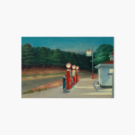Gas, 1940 by Edward Hopper Art Board Print