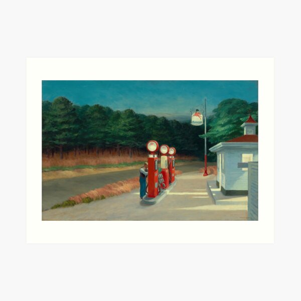 Gas, 1940 par Edward Hopper Impression artistique