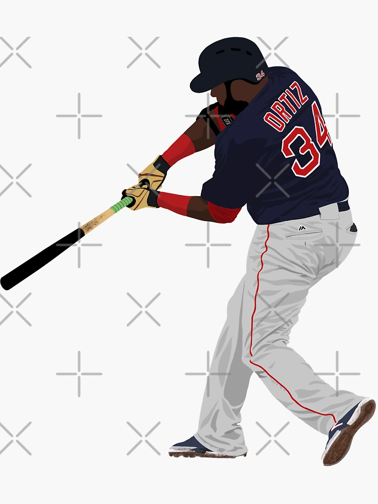 David Ortiz #34 Jersey Number Sticker for Sale by StickBall