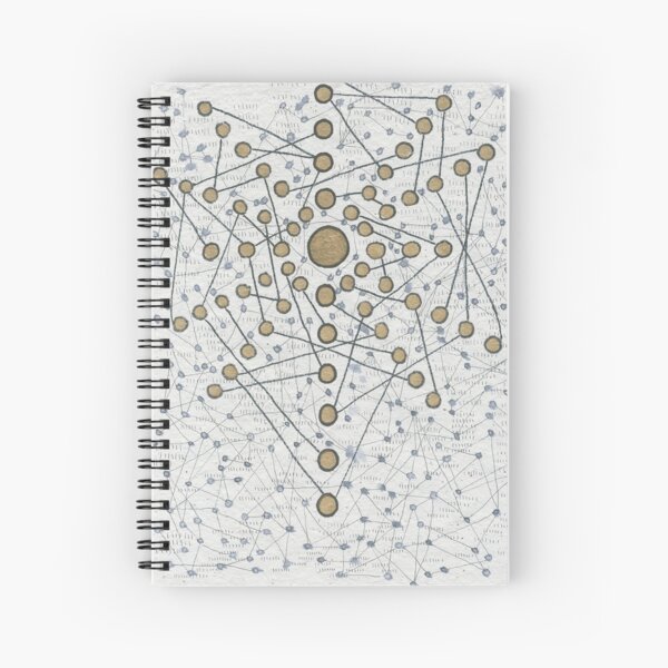 Chakra Web : Abstract Spiral Notebook