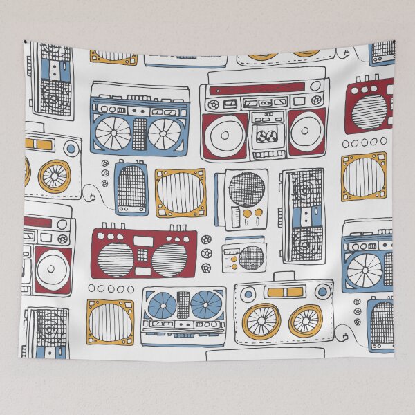 Item preview, Boomboxes in Primaries designed and sold by KShedenhelm.