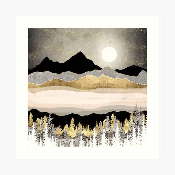 Winter Moon Art Print
