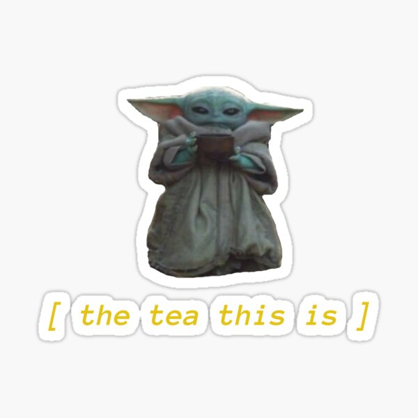 The child and the tea Sticker
