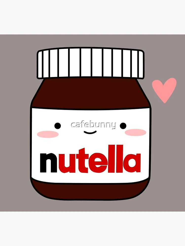 Cute Nutella jar Poster for Sale by cafebunny
