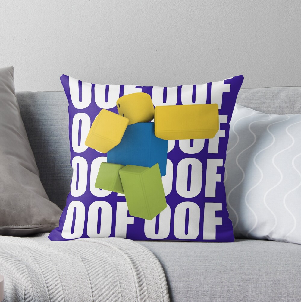 Roblox Oof Dabbing Dab Meme Funny Noob Gamer Ts Idea Throw Pillow By Smoothnoob Redbubble 5514