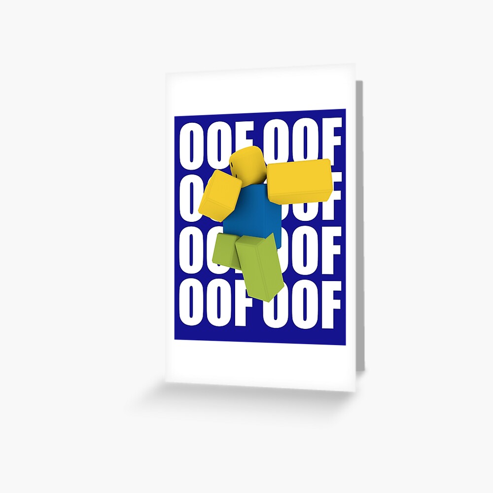 Roblox Oof Dabbing Dab Meme Funny Noob Gamer Gifts Idea Greeting Card By Smoothnoob Redbubble - roblox oof noobs everywhere dabbing dab gift for gamers duvet