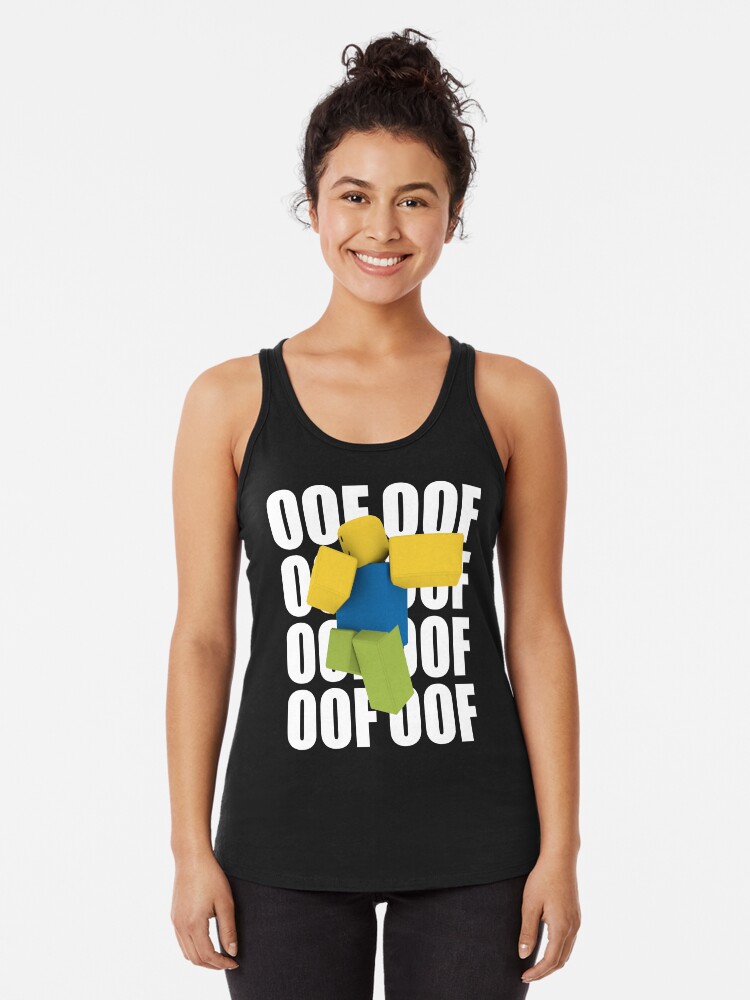 Roblox Oof Dabbing Dab Meme Funny Noob Gamer Gifts Idea Racerback Tank Top By Smoothnoob Redbubble - noob vest roblox