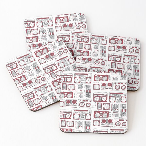 Item preview, Boomboxes in Red designed and sold by KShedenhelm.