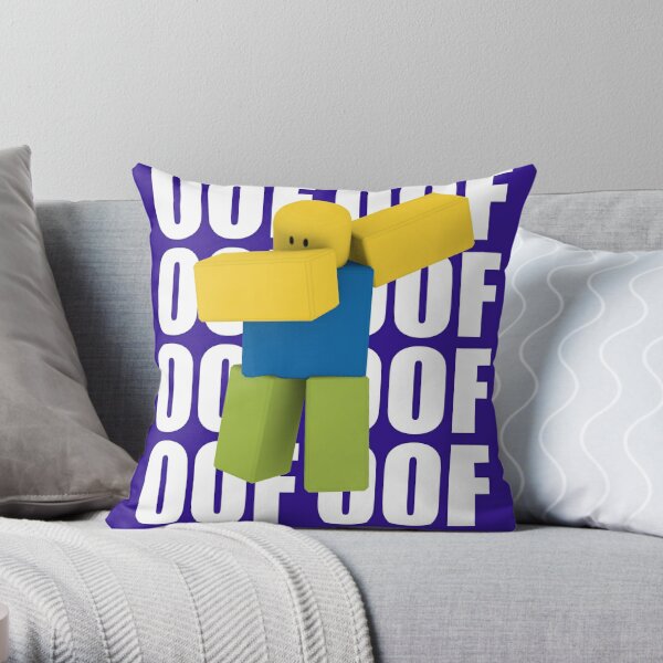 Roblox Oof Gaming Noob Throw Pillow By Smoothnoob Redbubble - roblox oof gaming noob throw pillow