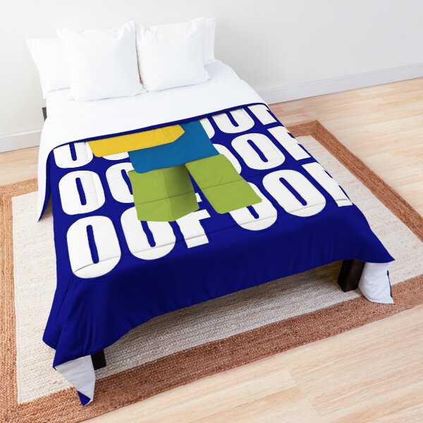 Roblox Oof Dancing Dabbing Noob Gifts For Gamers Comforter By Smoothnoob Redbubble - roblox fortnite dance