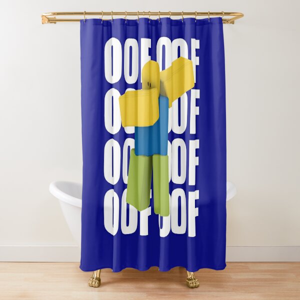 Roblox Oof Dancing Dabbing Noob Gifts For Gamers Shower Curtain By Smoothnoob Redbubble - noob oof roblox shower curtain by tomazacre