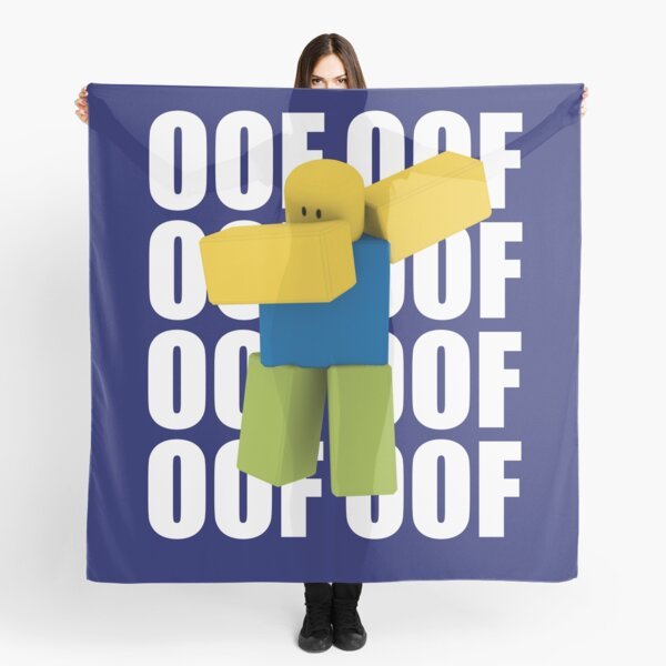 Roblox Oof Meme Funny Noob Head Gamer Gifts Idea Scarf By Smoothnoob Redbubble - roblox noob plush toy