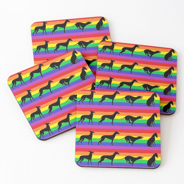 Item preview, Greyhound with a Rainbow designed and sold by JaneWrenArt.