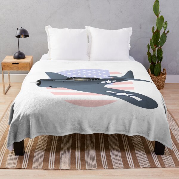 Item preview, WW2 Douglas SBD-6 Dauntless Airplane with US Flag designed and sold by NorseTech.