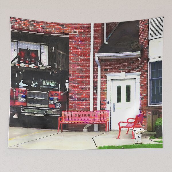 Item preview, Station 17 Firehouse designed and sold by Susan Savad.