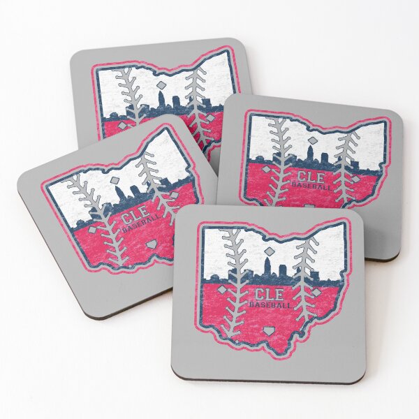 Item preview, Vintage Cleveland Skyline Baseball Red White and Blue designed and sold by TeeCreations.