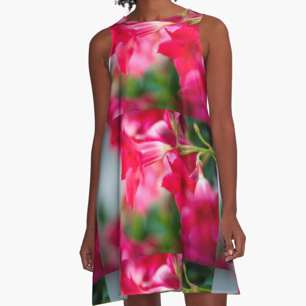 Pretty France Flower A-Line Dress