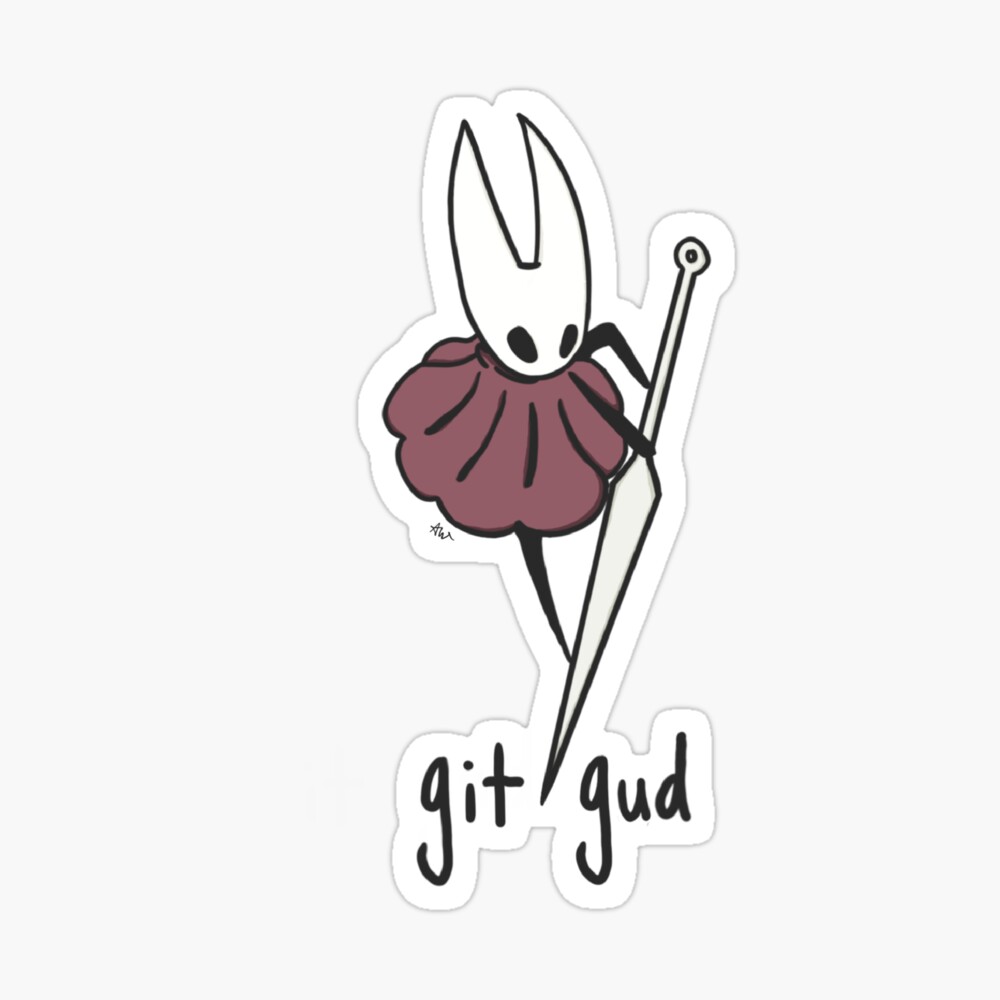 Hornet - Git Gud V1; Hollow Knight, Silksong Magnet for Sale by ateaart