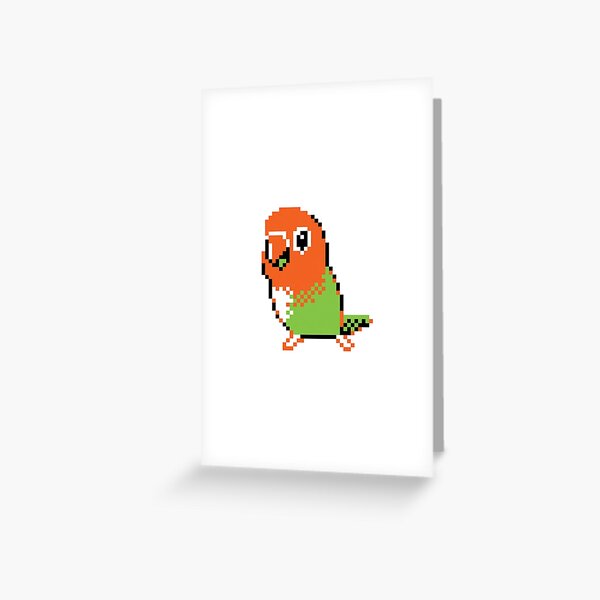Lovebird sprite Greeting Card