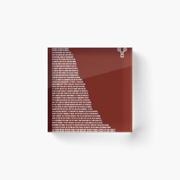 Aperçu de l'œuvre Les règles de Jordan B Peterson – Rouge créée et vendue par bjames1.