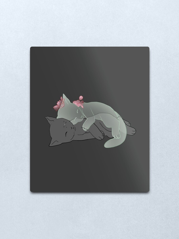 Alternate view of Guardian Kitten Metal Print