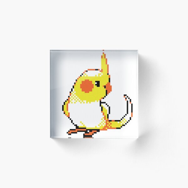 Cockatiel sprite Acrylic Block