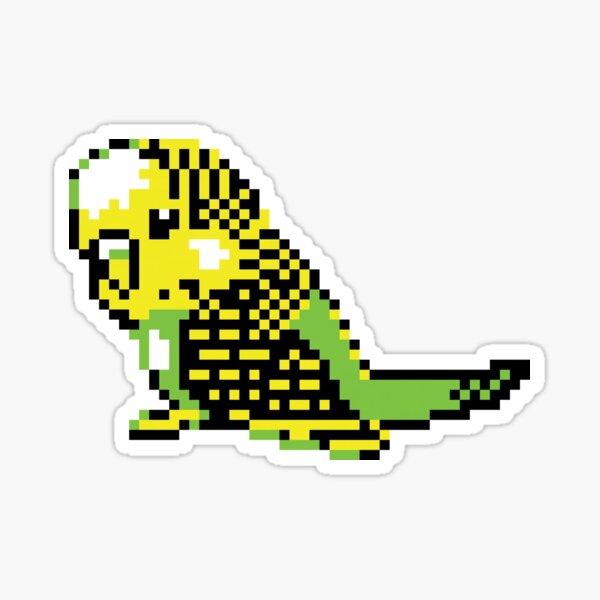 Budgie sprite Sticker