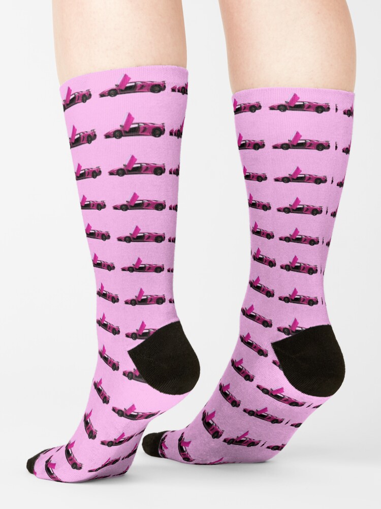 Alternate view of Pink Lambo Socks