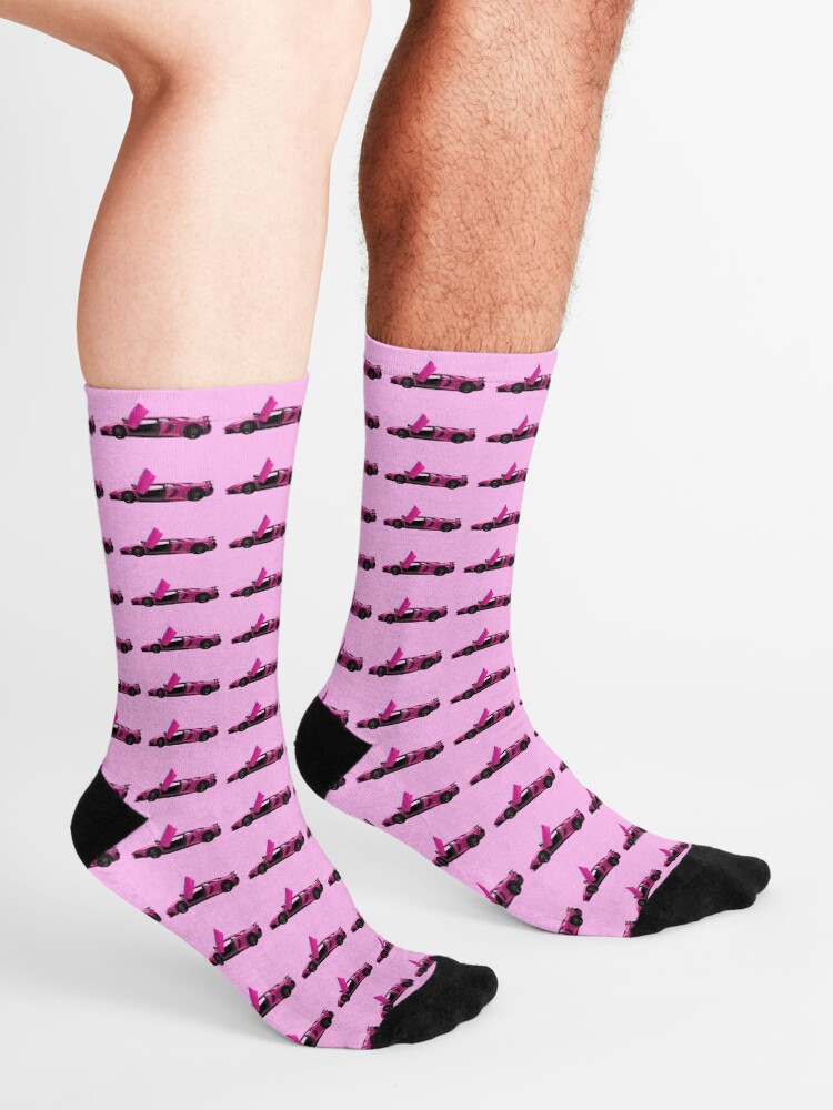 Alternate view of Pink Lambo Socks