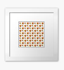 Love Lollipop Emoji JoyPixels Funny Rainbow Sweet Framed Print