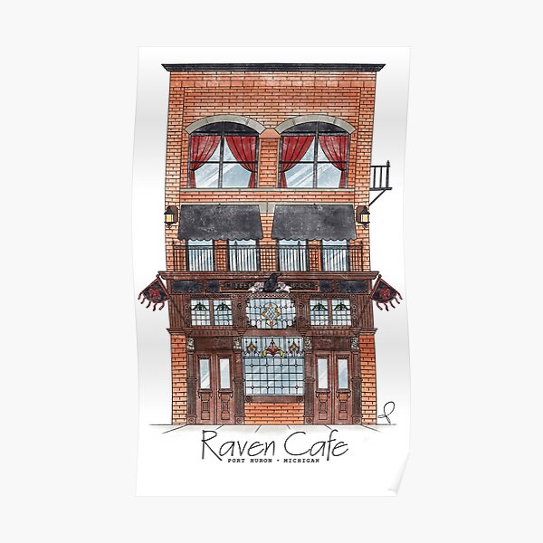 Raven Facade Poster