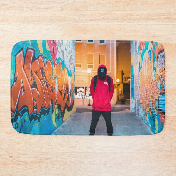 Item preview, London Souvenir British Flag Man By Graffiti Background Photography Art designed and sold by mamazita.