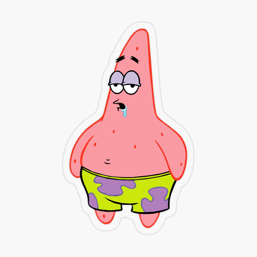 Imán for Sale con la obra «patrick star bob esponja babeo cansado sueño» de  Andy Dong | Redbubble