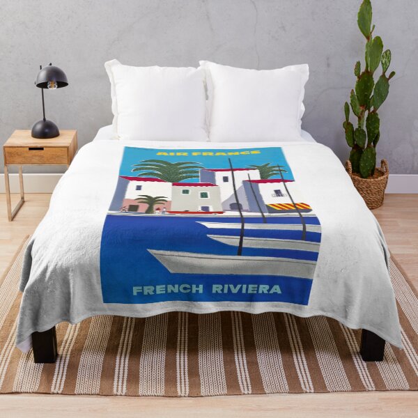 Item preview, 1960 French Riviera Air France Travel Poster designed and sold by retrographics.