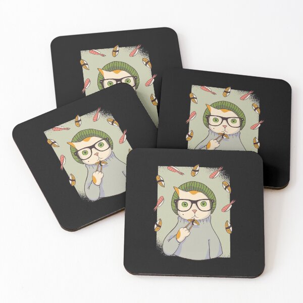 Artikelvorschau, hipster Sushi-Katze entworfen und verkauft von pirminio.