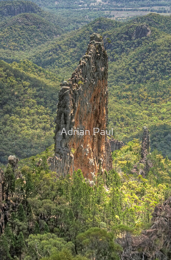 "The Breadknife, Warrumbungles National Park, NSW, Australia" by Adrian