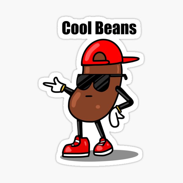 the cool bean Sticker