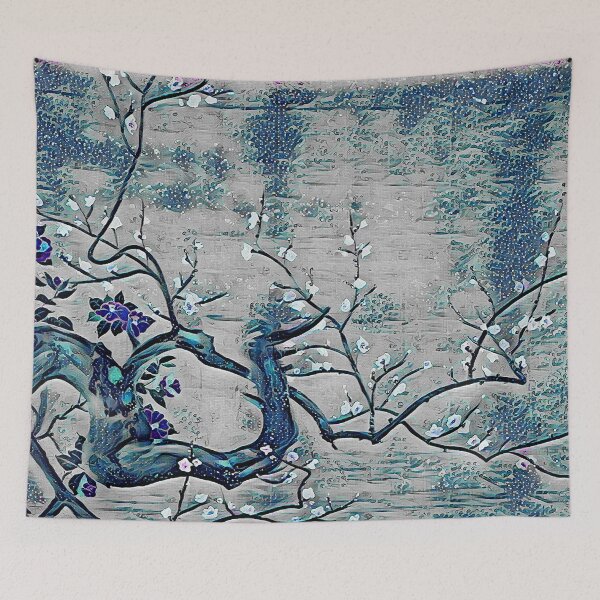 Item preview, Neon Blossoms of the Snowing Seascape designed and sold by Alyxandre.
