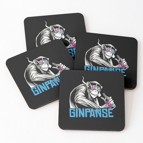 Item preview, Cool chimpanzee with gin and cigarette designed and sold by altinvest.