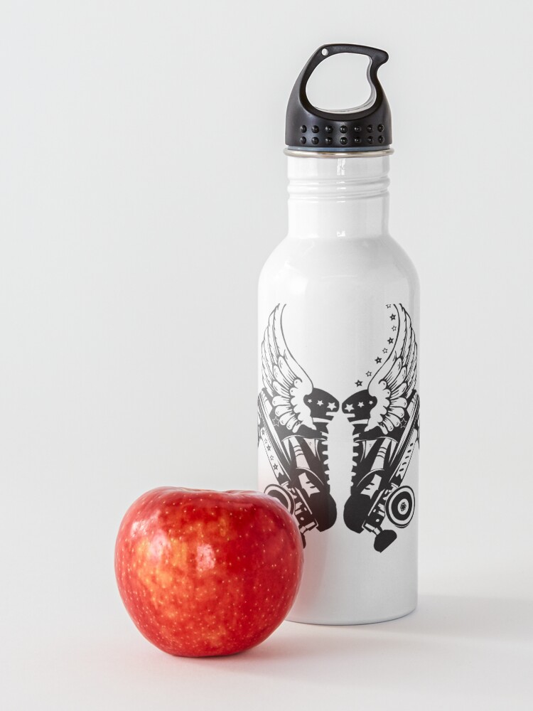 Alternate view of Roller Derby Skates With Wings Water Bottle