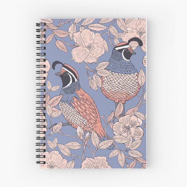 Item preview, Quail and Wild Roses designed and sold by Jacqueline Hurd.