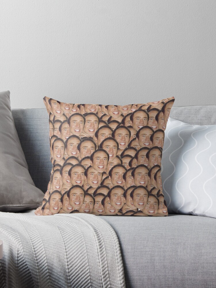 Nicolas cage hotsell face pillow