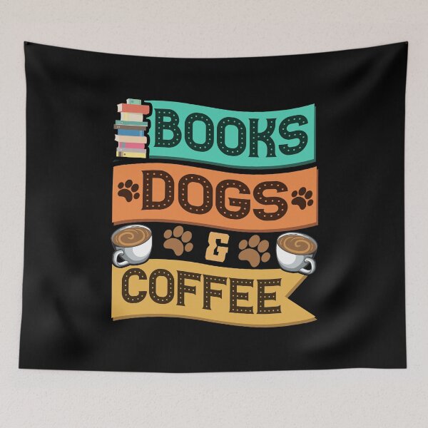 Item preview, Books Dogs and Coffee Adorable Book Lover Obsessed designed and sold by perfectpresents.