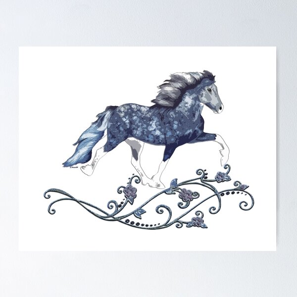 Item preview, Blámóða - Icelandic Horse designed and sold by CentauriArt.