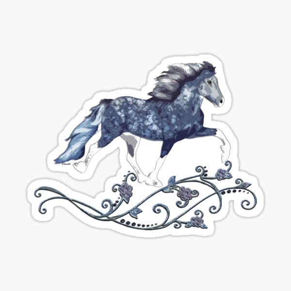 Blámóða - Islandpferd Sticker