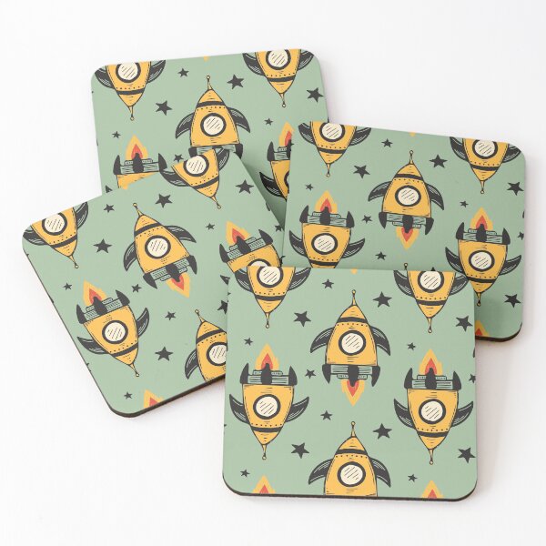 Item preview, Yellow Rocket Ship designed and sold by Jacqueline Hurd.