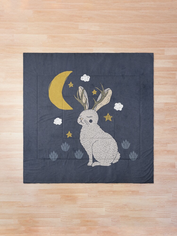 Alternate view of Serene Jackalope Comforter